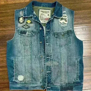 Parish Nation Grunge Army Vest - Y2K - size XL